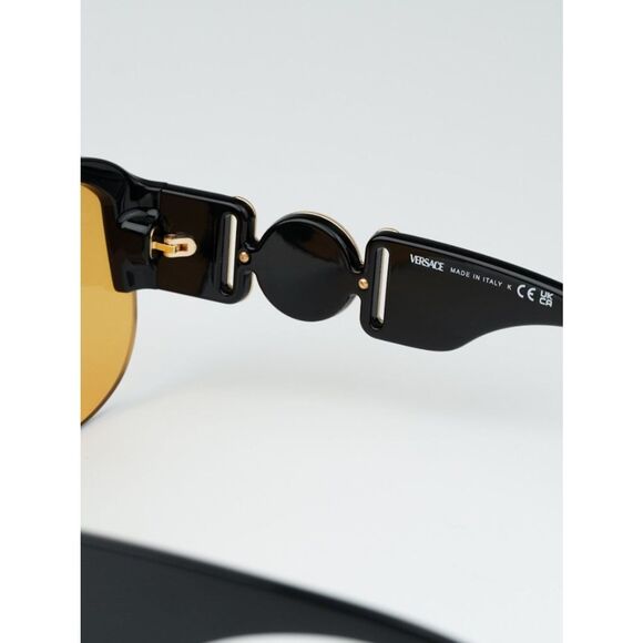 NEW Versace VE4391 GB1/7 Black Orange Shield Unisex Sunglasses main image 4